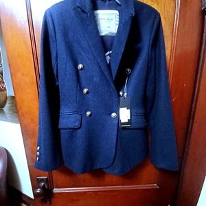 Pepe Jeans Navy Blue Blazer with Gold Buttons